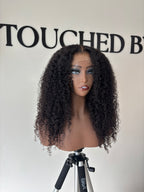 Perruque kinky curl avec closure 5x5 HD - 26 pouces