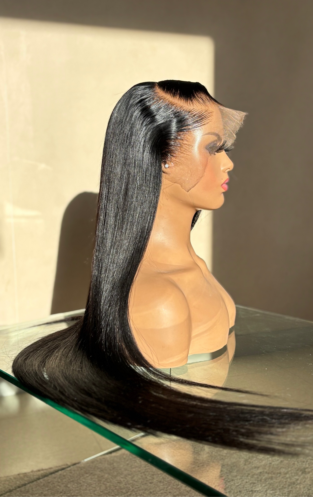 Perruque Lisse - Virgin Hair - 28 pouces - Lace Frontale HD 13x6