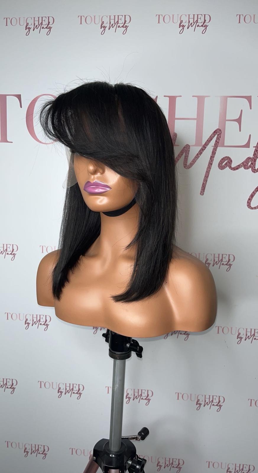 Perruque Lisse - Virgin Hair - 12 Pouces - Lace Frontale HD 13x4