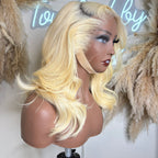 Perruque Ondulée – Virgin Hair – 16 pouces – Lace Frontal HD 13x6