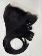 Lace HD 13x4, 12 pouces et 2 boules de mèches Virgin hair 20 pouces