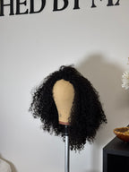 Perruque bouclée demi-tête