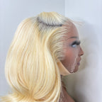 Perruque Ondulée – Virgin Hair – 16 pouces – Lace Frontal HD 13x6